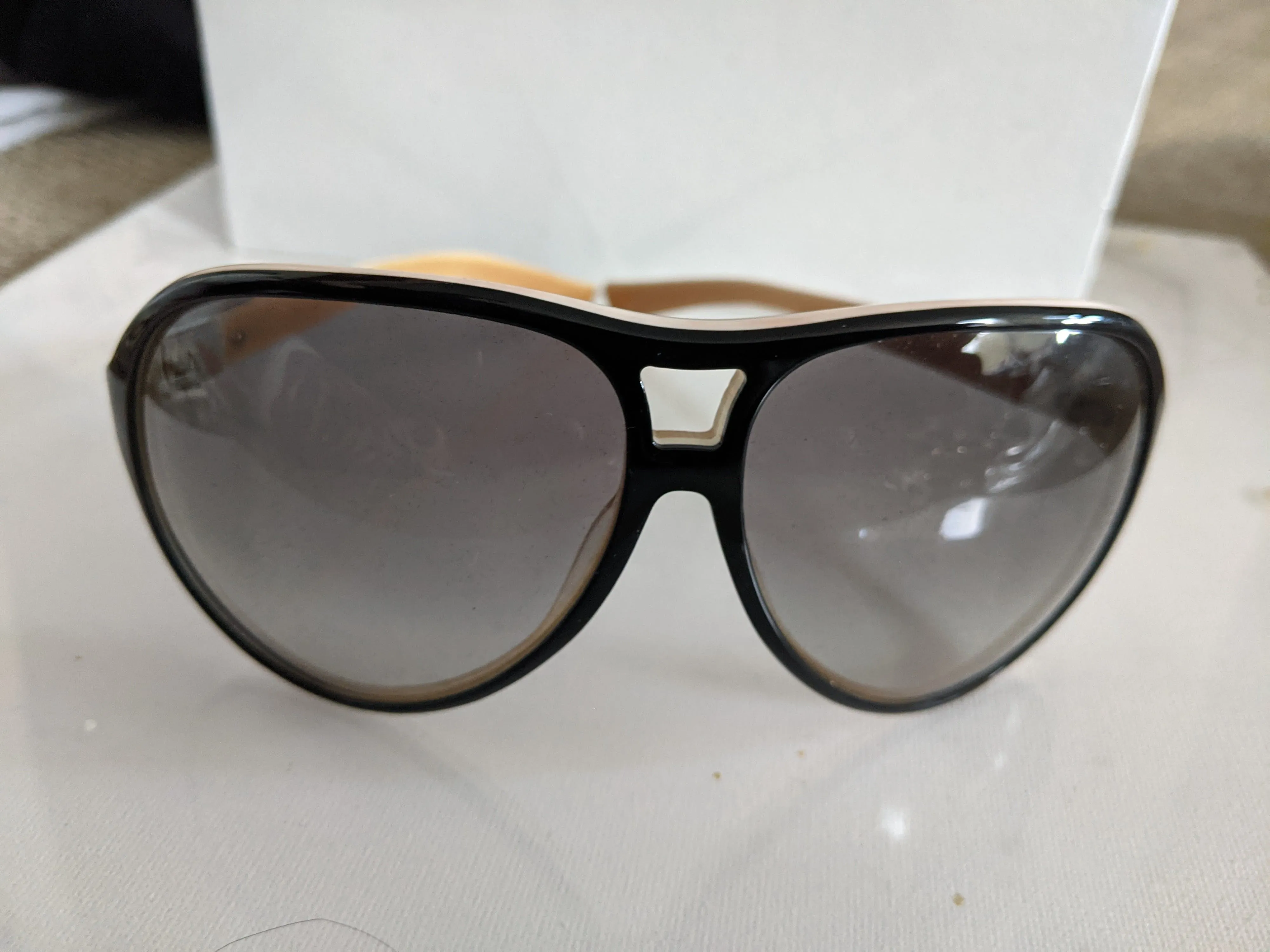 00's Oversized Black Rim Unisex Sunglasses by Marc Jacobs