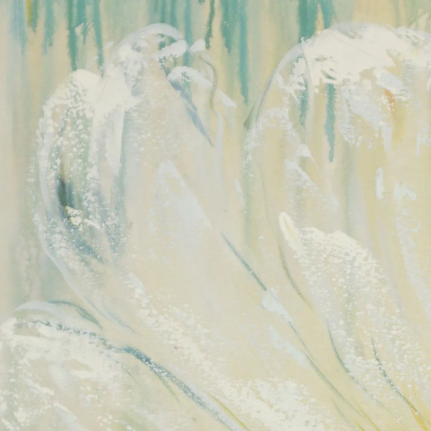 100% handmade Celadon Bloom 40x40 Inch (100x100cm)