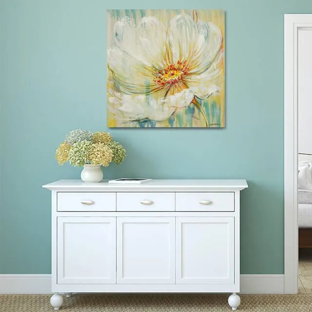 100% handmade Celadon Bloom 40x40 Inch (100x100cm)