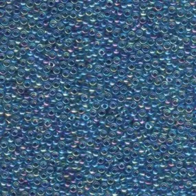 11-9339 Blue Lined Aqua AB Miyuki Seed Beads Tube