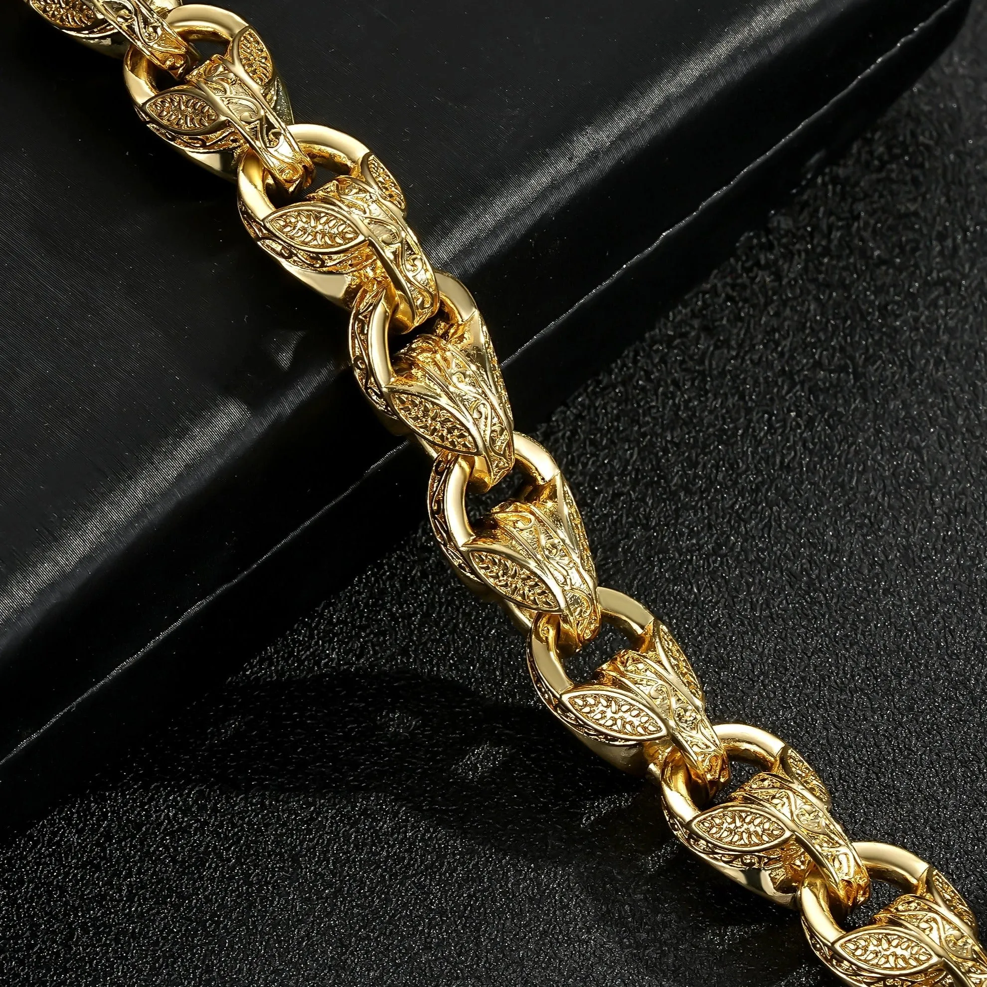 12mm Gold Filled Tulip Bracelet with Albert Clasp 8/9 Inch