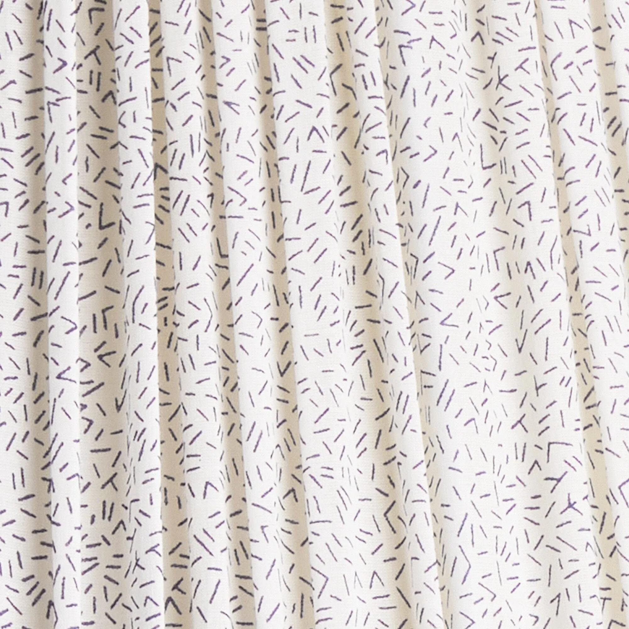 16cm empire shade in navy & white dashee block printed cotton