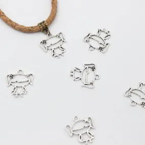 20 pcs Jewelry pendant Small cute girl pendants antique silver girl menina daughter zamak jewelry finding D-3-368