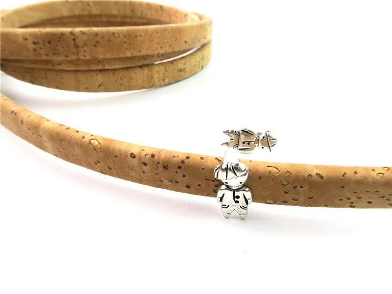 20pcs Cute boy Antique Silver Licorice Slider, Zamak, Jewelry Findings,  D-2-12