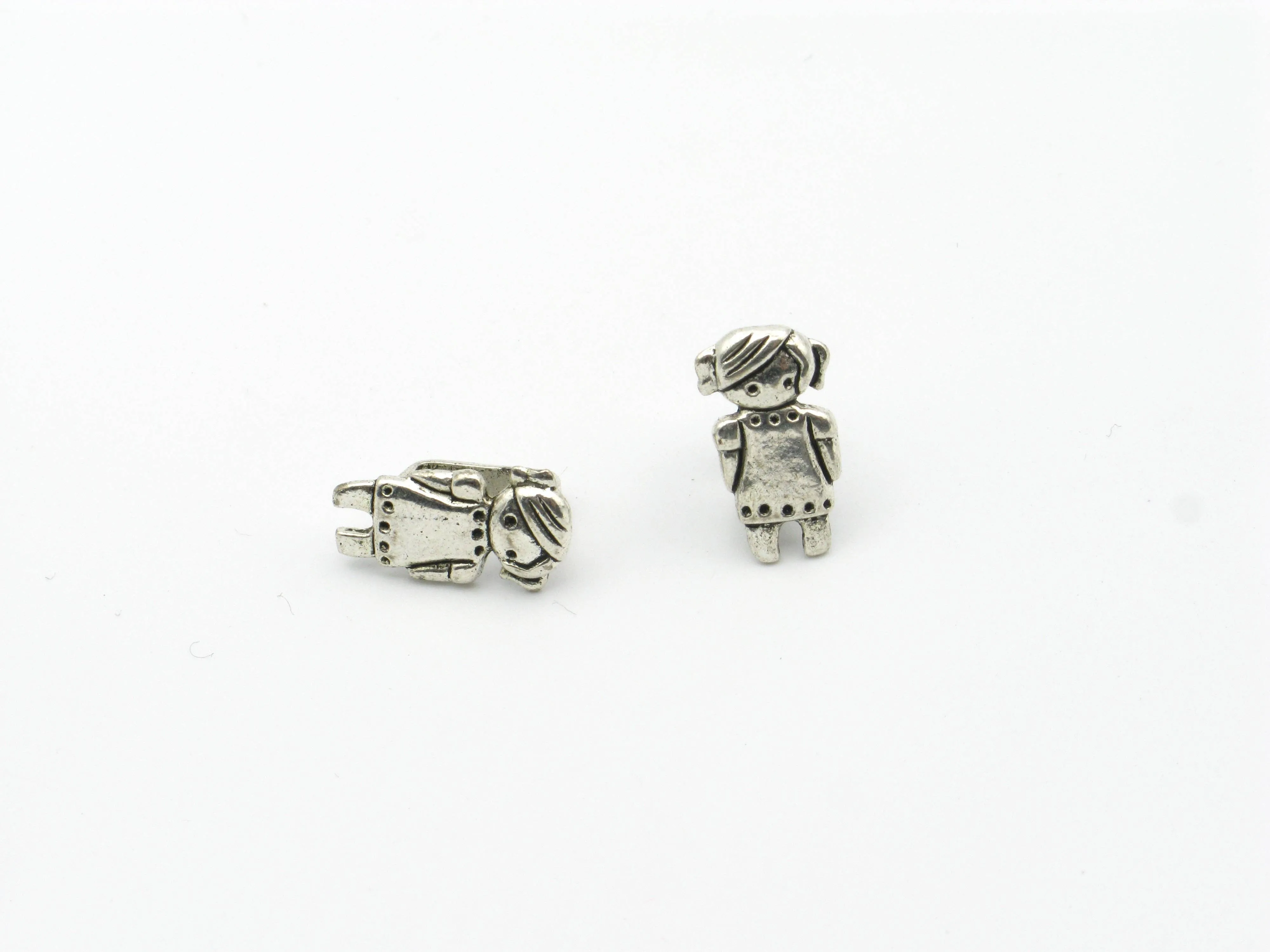 20pcs Cute girl Antique Silver Licorice Slider, Zamak, Jewelry Findings,  D-2-11