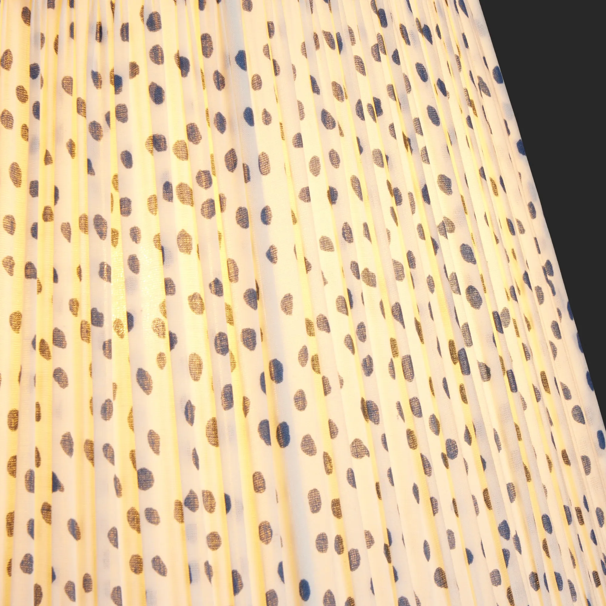 25cm empire shade in blue dotty