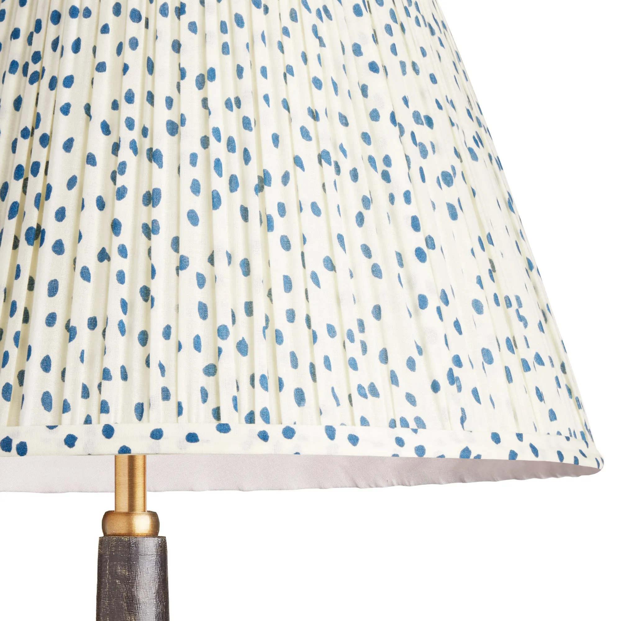 25cm empire shade in blue dotty