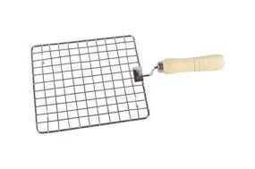 3014 Stainless Steel Square Papad Jali/Roti Roast Grill/Papad Roast Grill with Handle(17CM X 17CM )