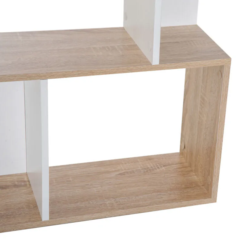 4 Tier White Wooden Display Shelving Unit