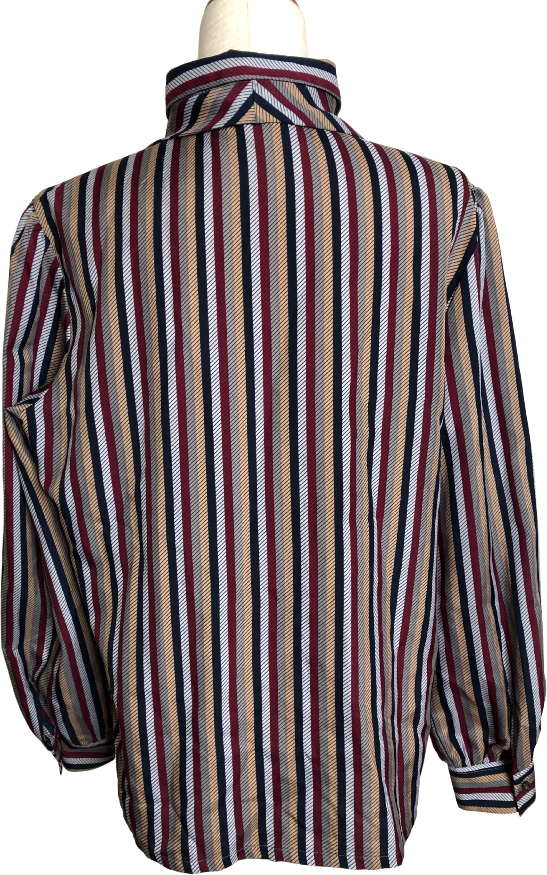 '80’s Striped Secretary Blouse by Koret