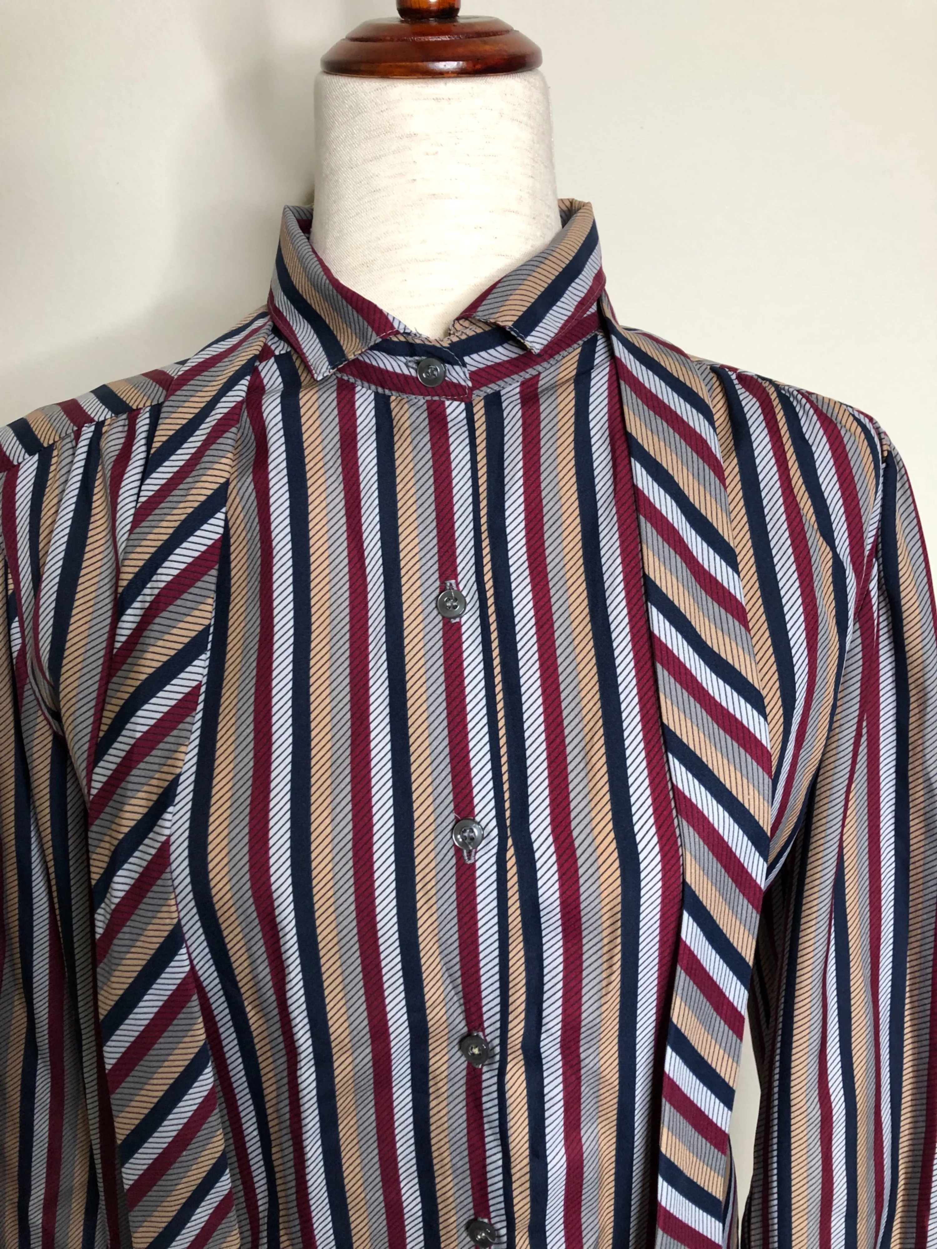 '80’s Striped Secretary Blouse by Koret