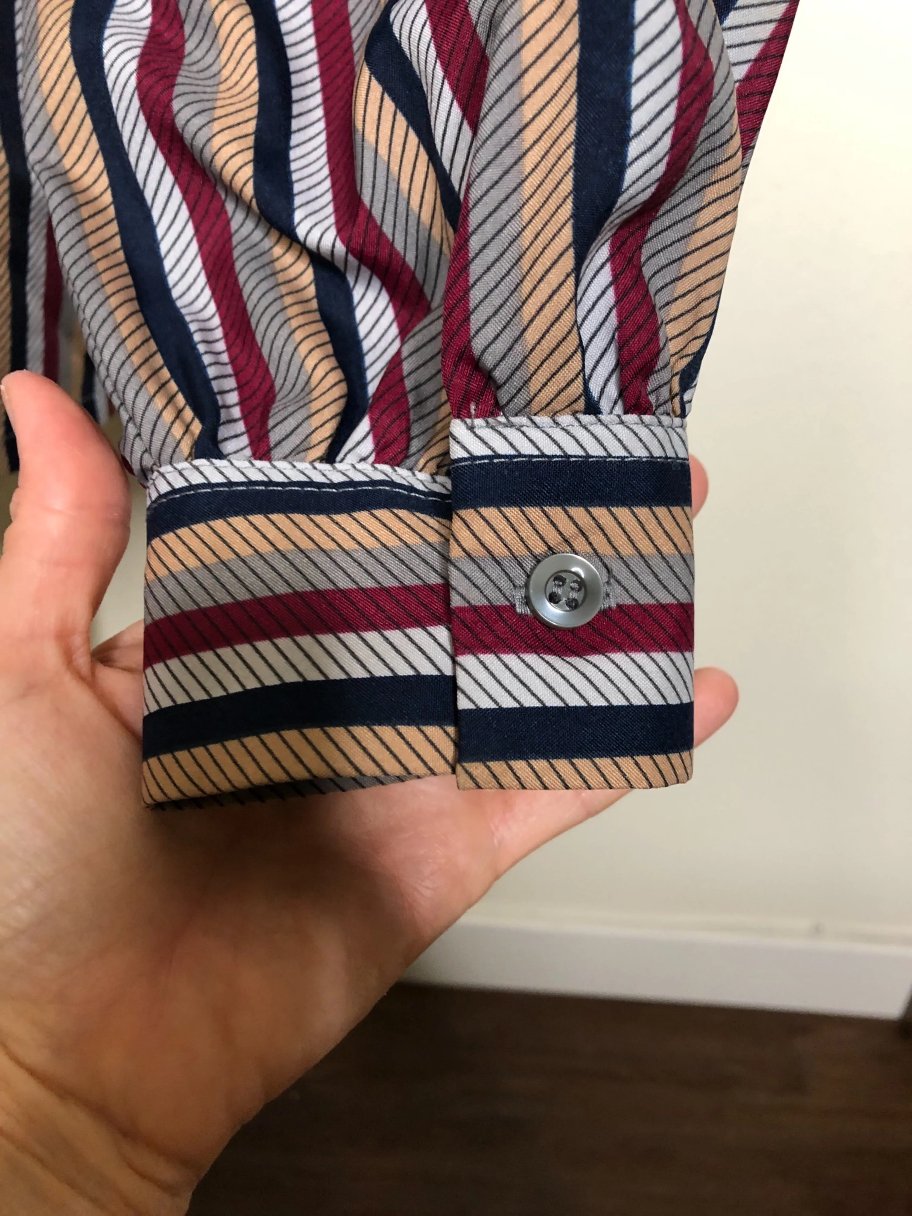 '80’s Striped Secretary Blouse by Koret