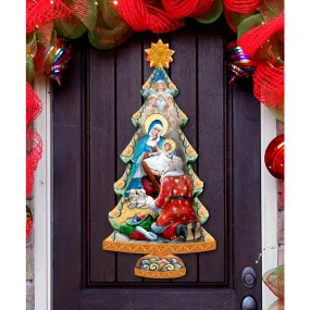 Adoration Nativity Tree Nativity Door Decor by G DeBrekht - Nativity Holiday Decor - 8128833H