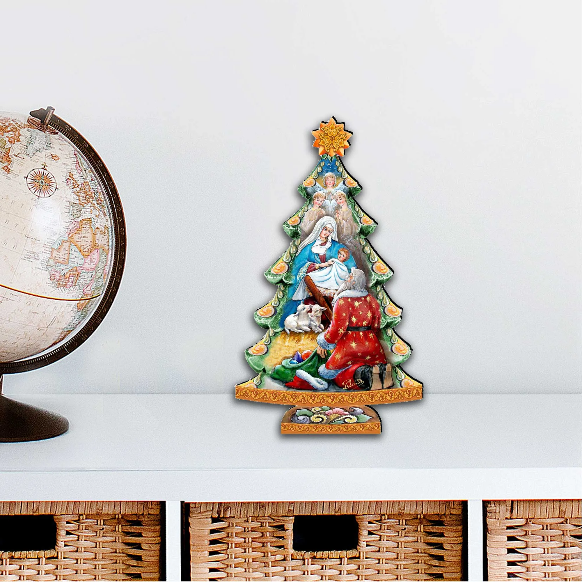 Adoration Nativity Tree Nativity Door Decor by G DeBrekht - Nativity Holiday Decor - 8128833H