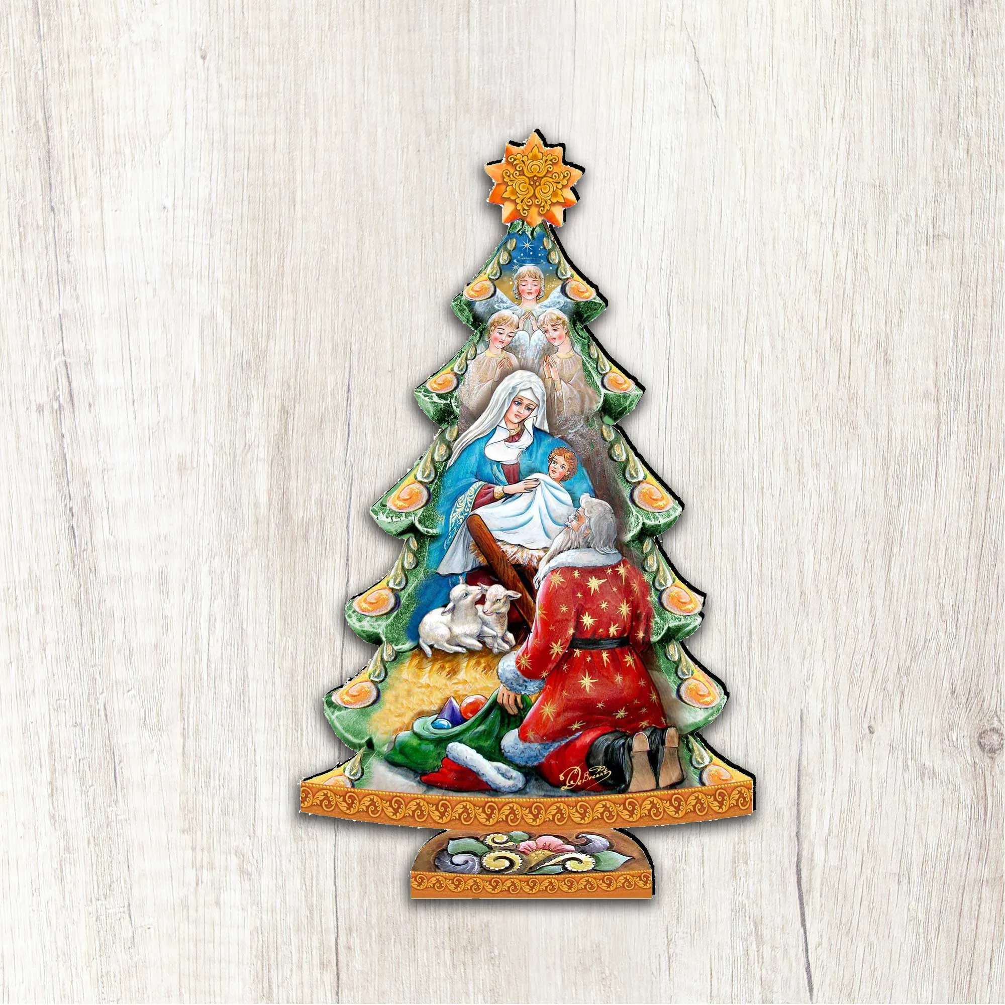 Adoration Nativity Tree Nativity Door Decor by G DeBrekht - Nativity Holiday Decor - 8128833H