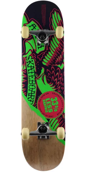 Anti-Hero Less Graphic Complete Skateboard - Natural/Purple/Green - 7.875in x 31.25in