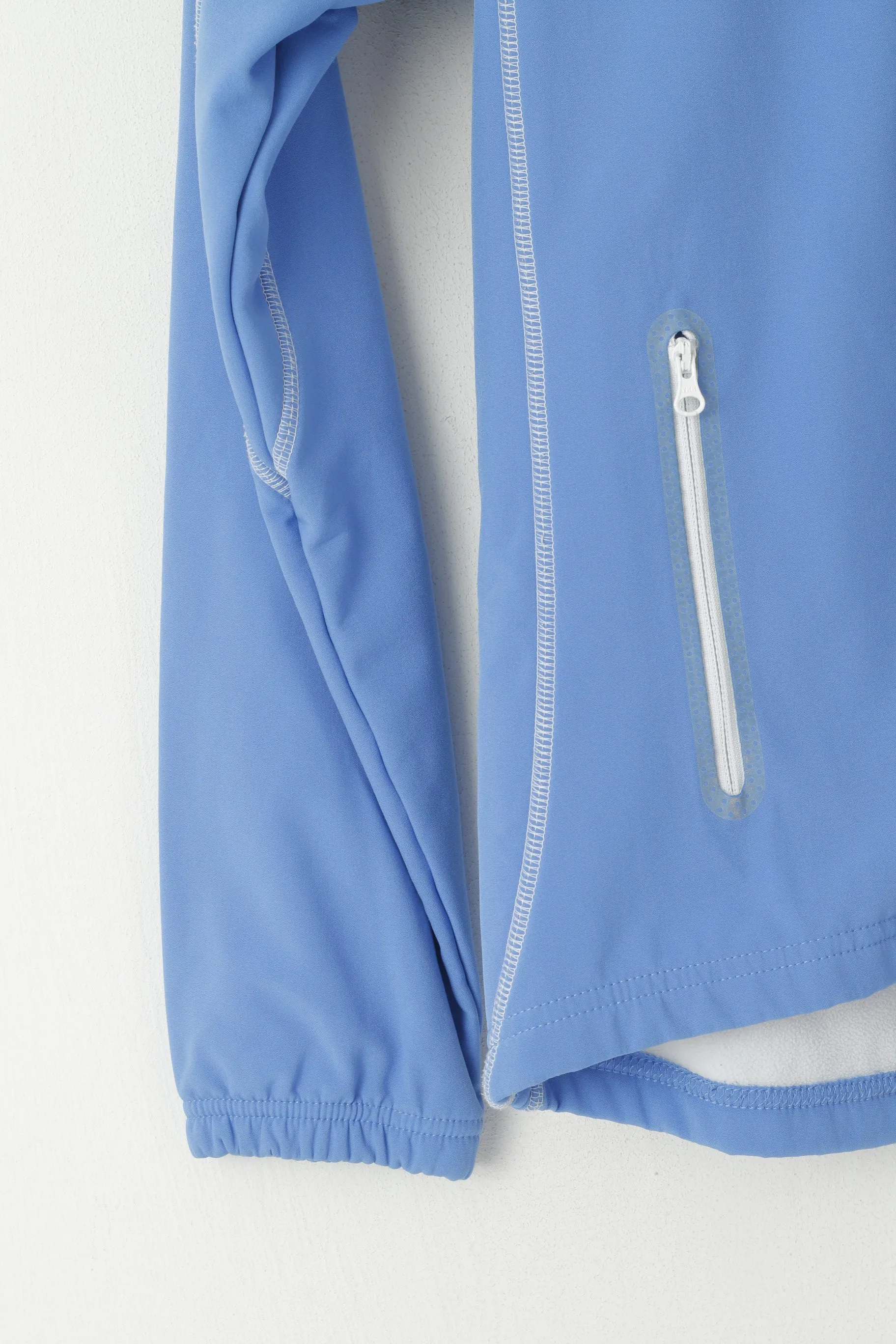 Bagheera Women XS Jacket Blue Sportswear Fleece Lined Zip Up Warm Top Retro Top