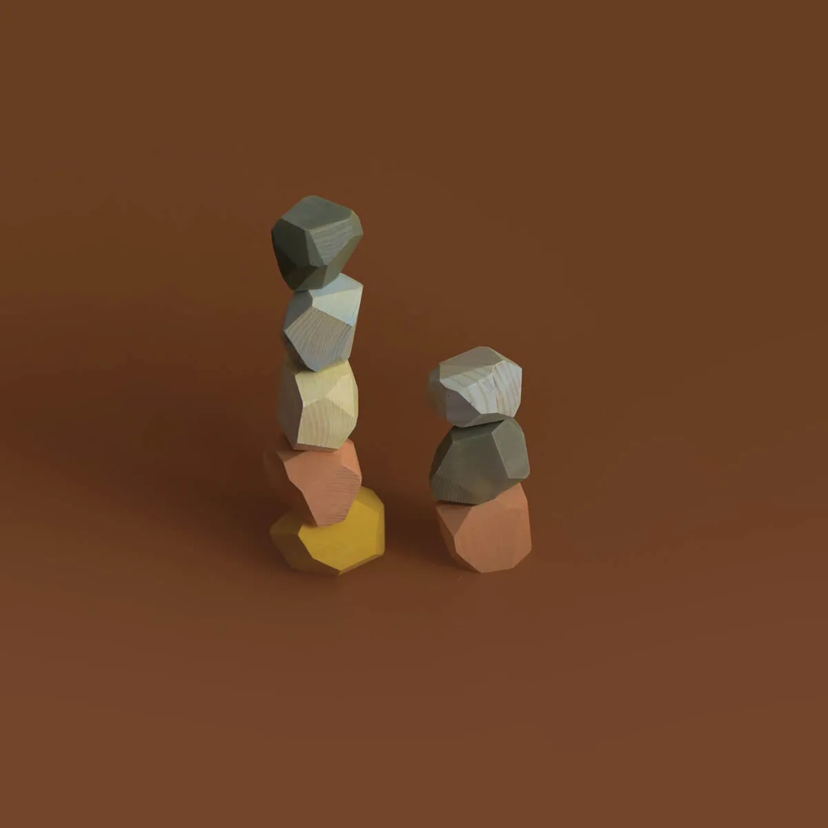 Balancing Stones in Pastel Colours by MinMin Copenhagen