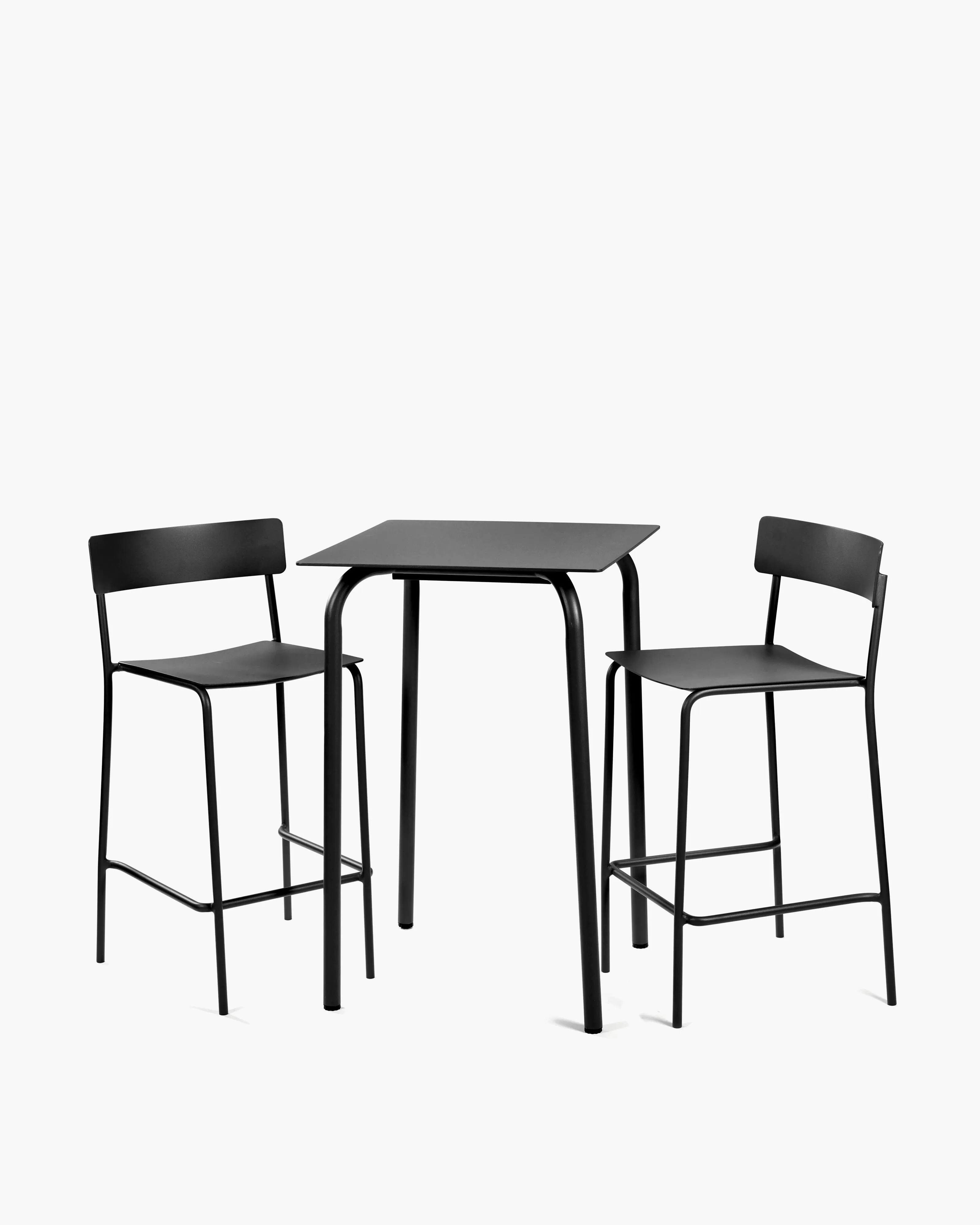 Bar table aluminium black August