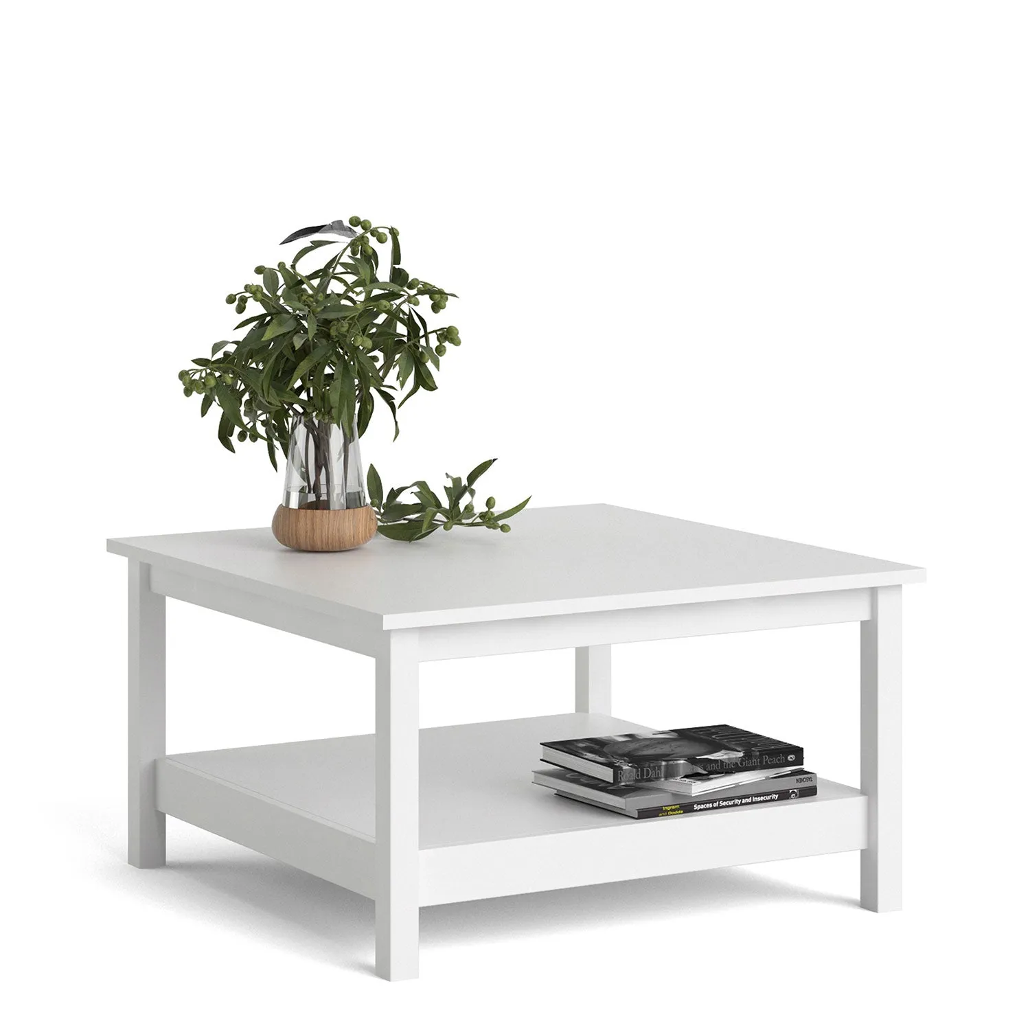 Barcelona White Wooden Coffee Table
