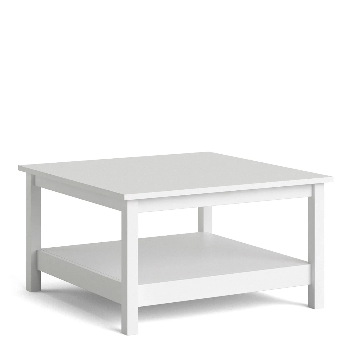 Barcelona White Wooden Coffee Table