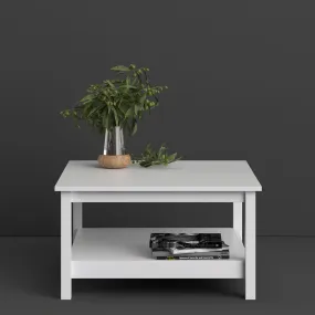 Barcelona White Wooden Coffee Table