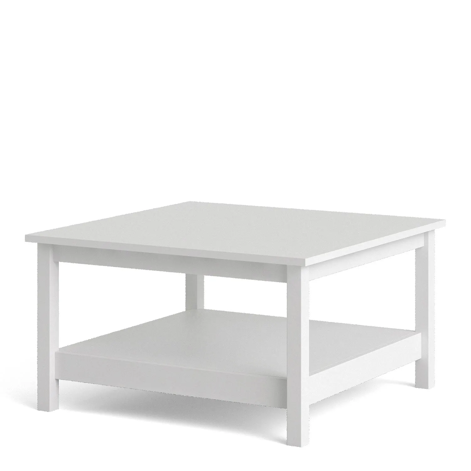 Barcelona White Wooden Coffee Table