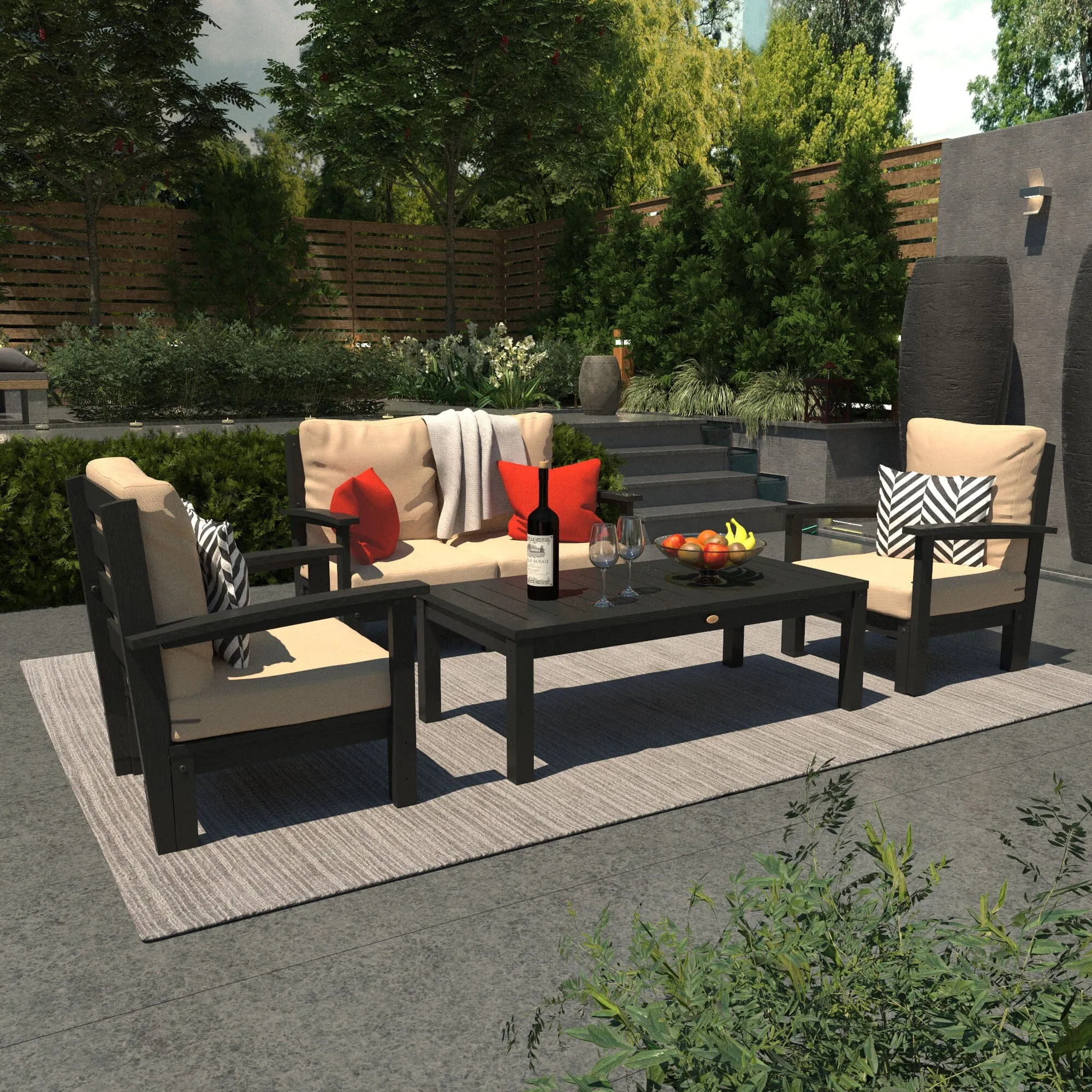 Bespoke Deep Seating: Loveseat, 2 Chair Set, and Conversation Table