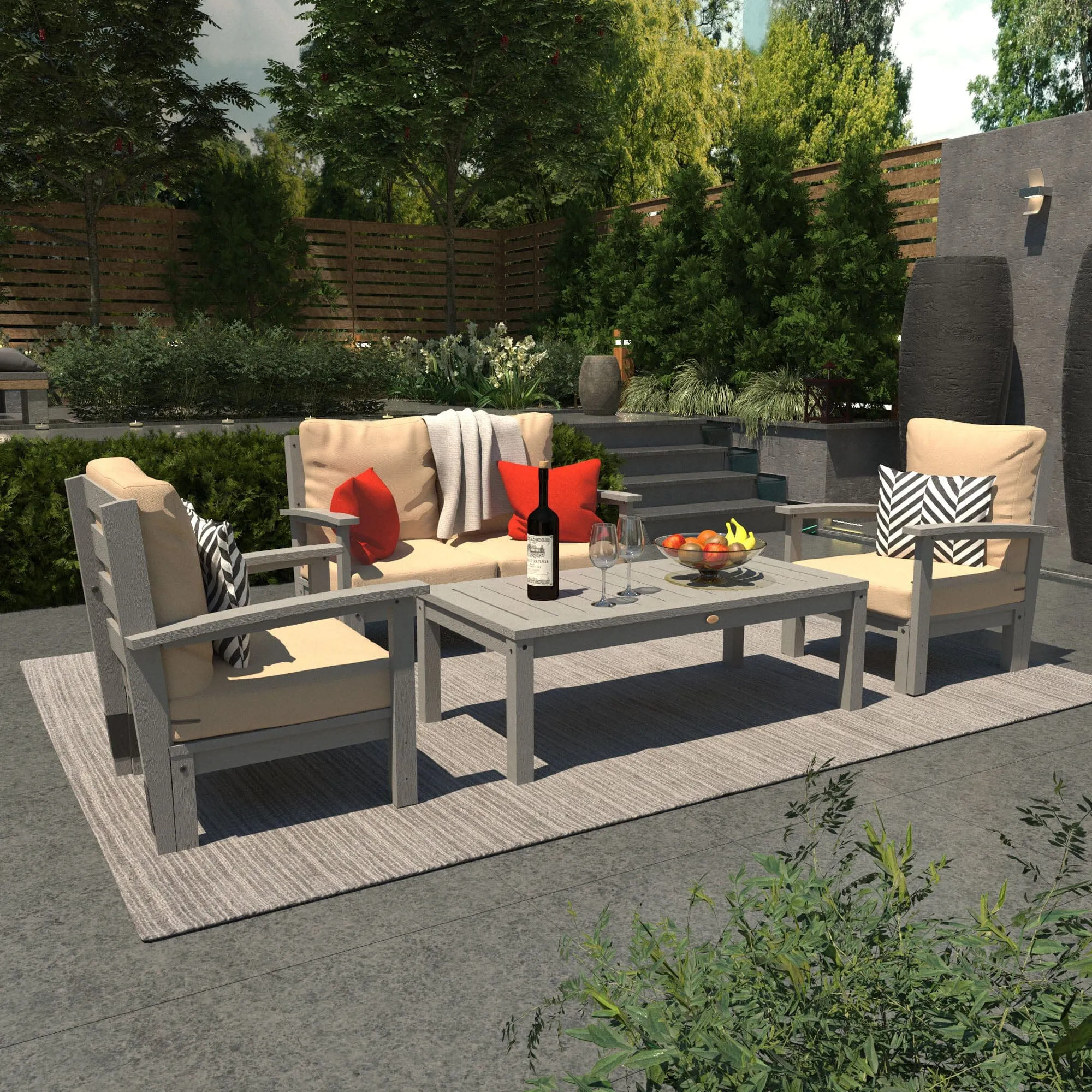 Bespoke Deep Seating: Loveseat, 2 Chair Set, and Conversation Table