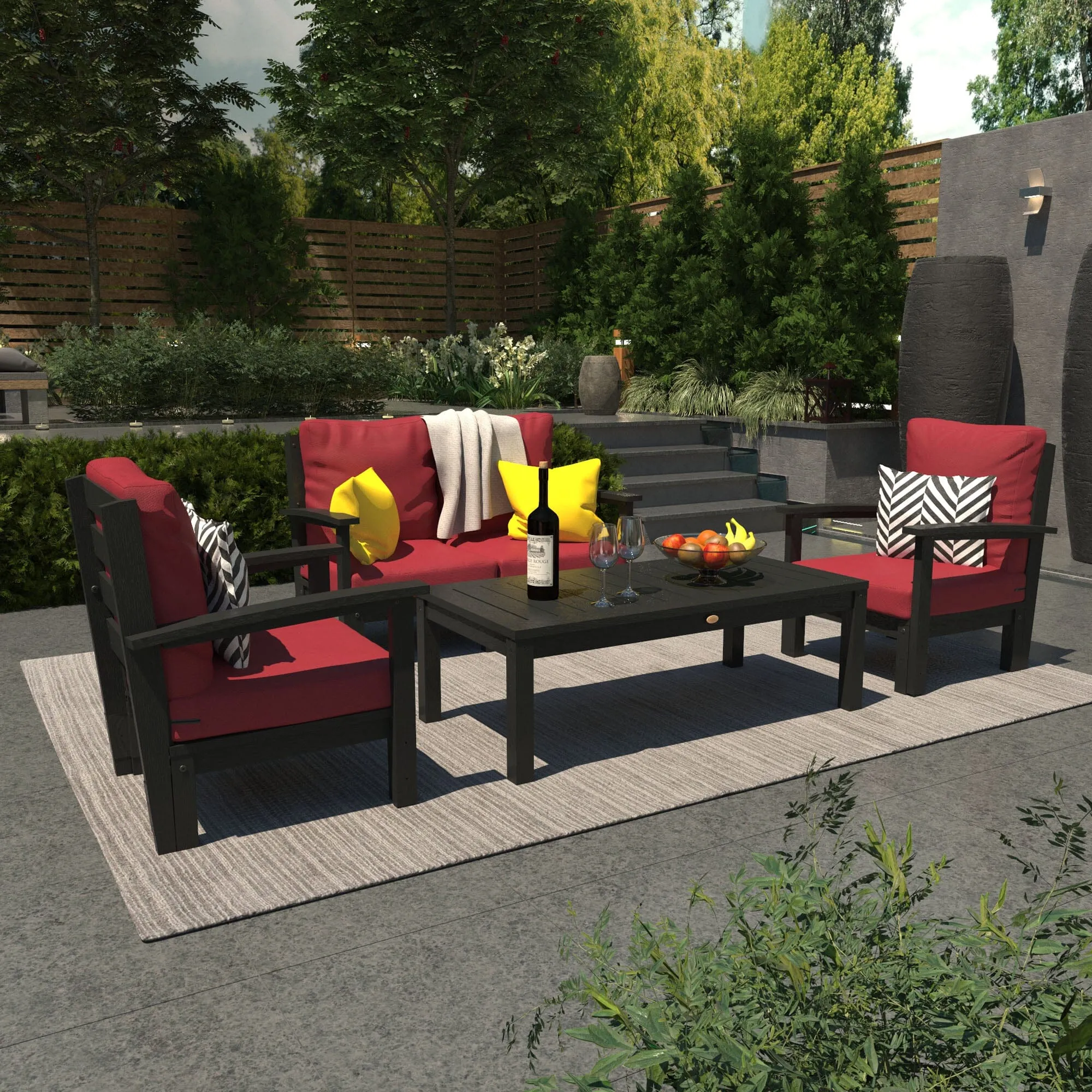Bespoke Deep Seating: Loveseat, 2 Chair Set, and Conversation Table