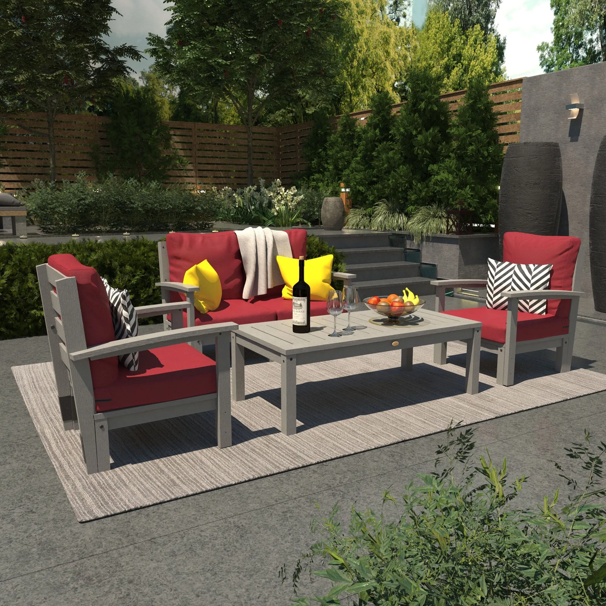Bespoke Deep Seating: Loveseat, 2 Chair Set, and Conversation Table