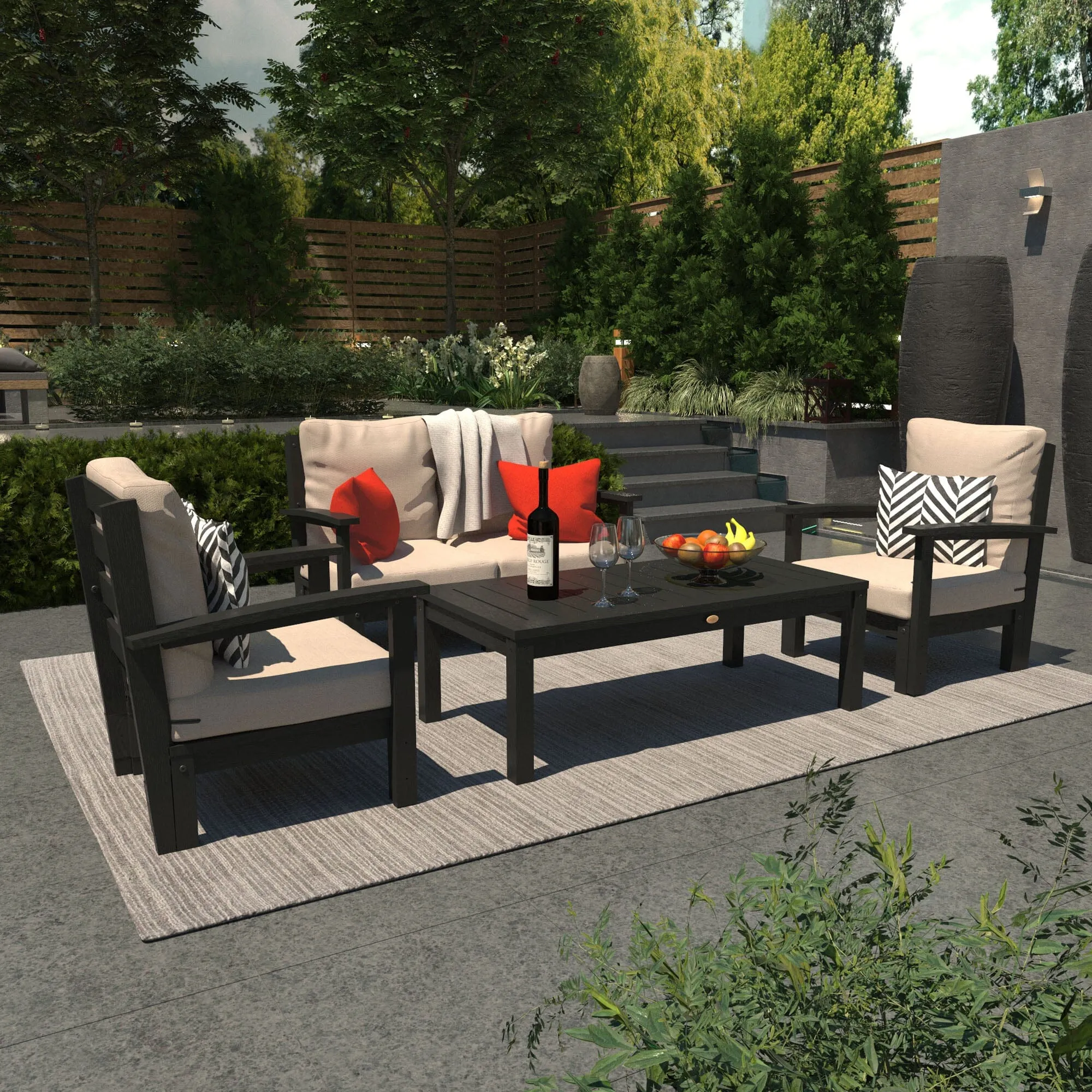 Bespoke Deep Seating: Loveseat, 2 Chair Set, and Conversation Table