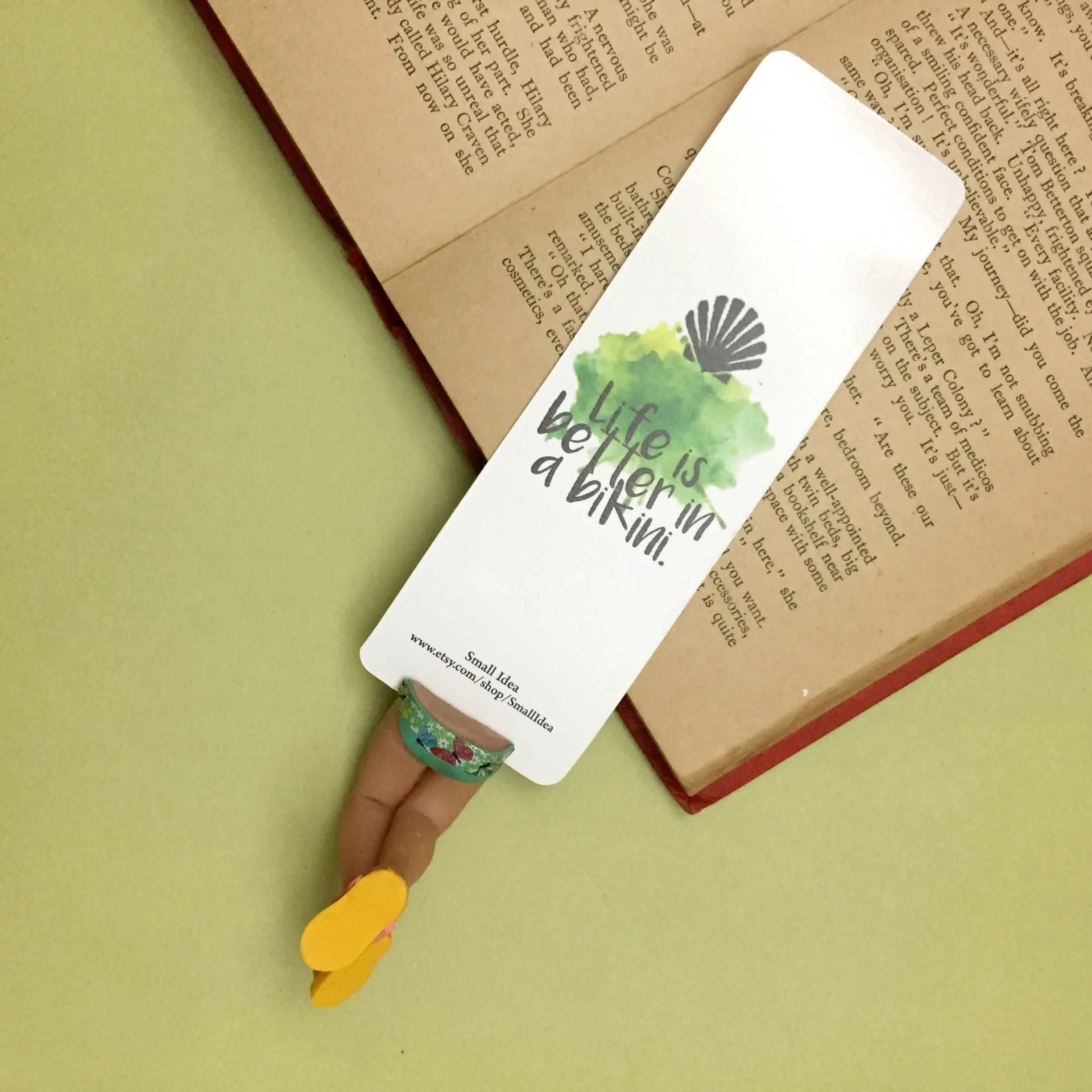 Bikini Babes Handmade Miniature Leggy Bookmark