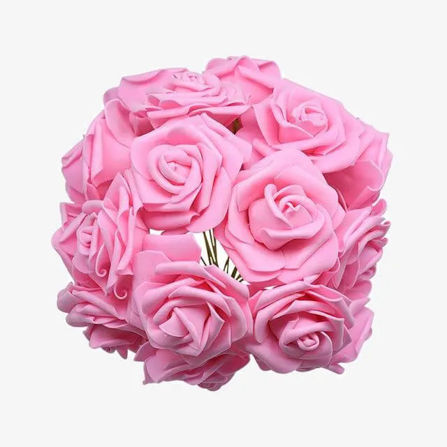 Bouquet Decorative Foam Rose Flowers