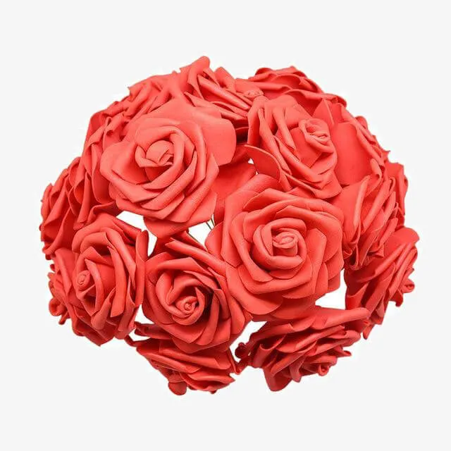 Bouquet Decorative Foam Rose Flowers