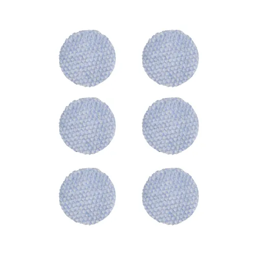 BUFF AND SHINE | Blue/White 100% Knitted Wool Blue Foam Interface (Edge Bevel) • Cutting