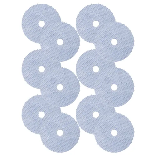 BUFF AND SHINE | Blue/White 100% Knitted Wool Blue Foam Interface (Edge Bevel) • Cutting
