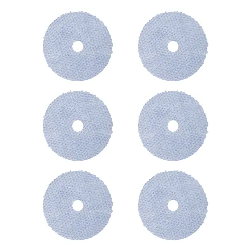 BUFF AND SHINE | Blue/White 100% Knitted Wool Blue Foam Interface (Edge Bevel) • Cutting
