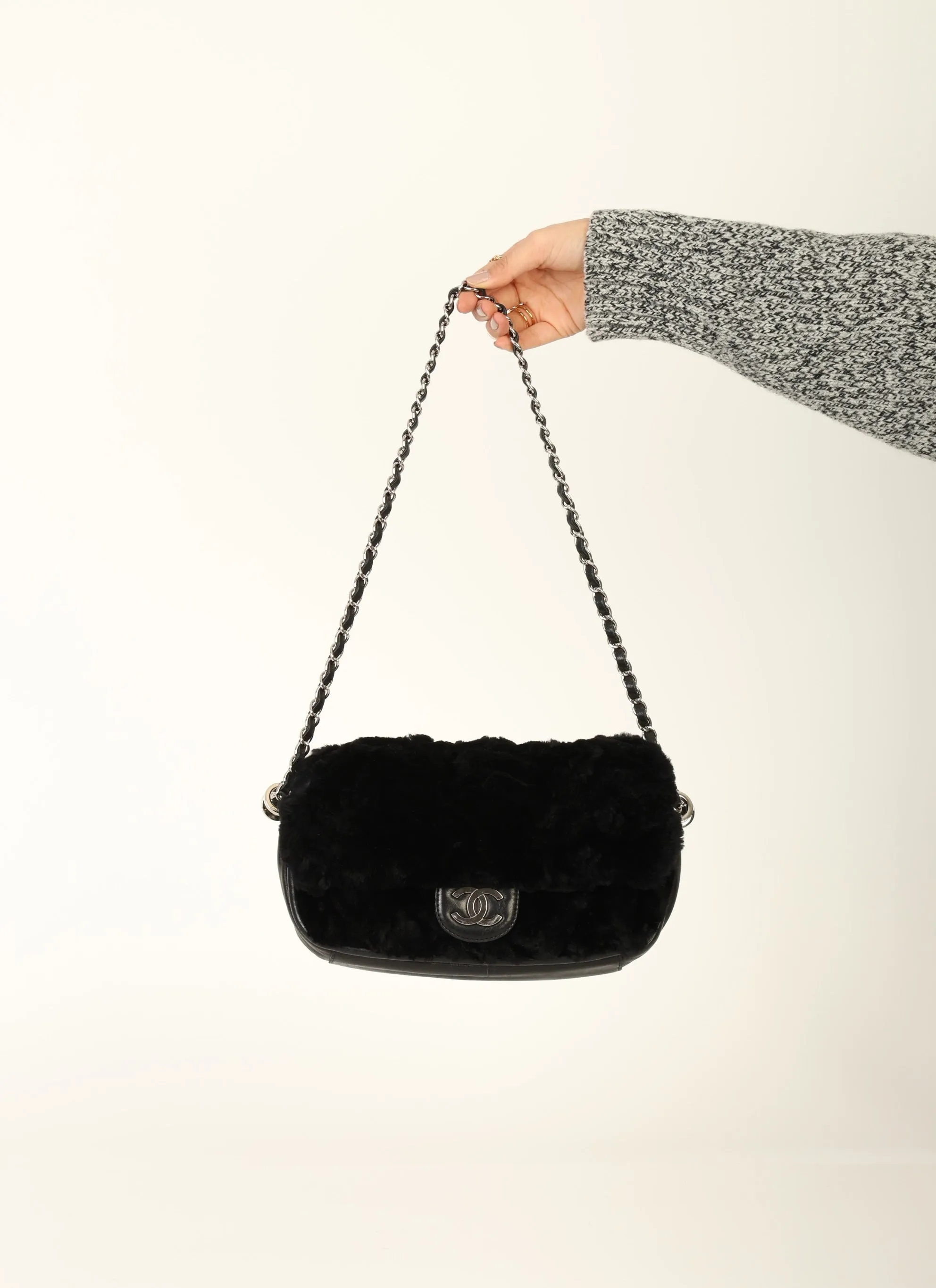 Chanel 2006 Fur Medium Flap