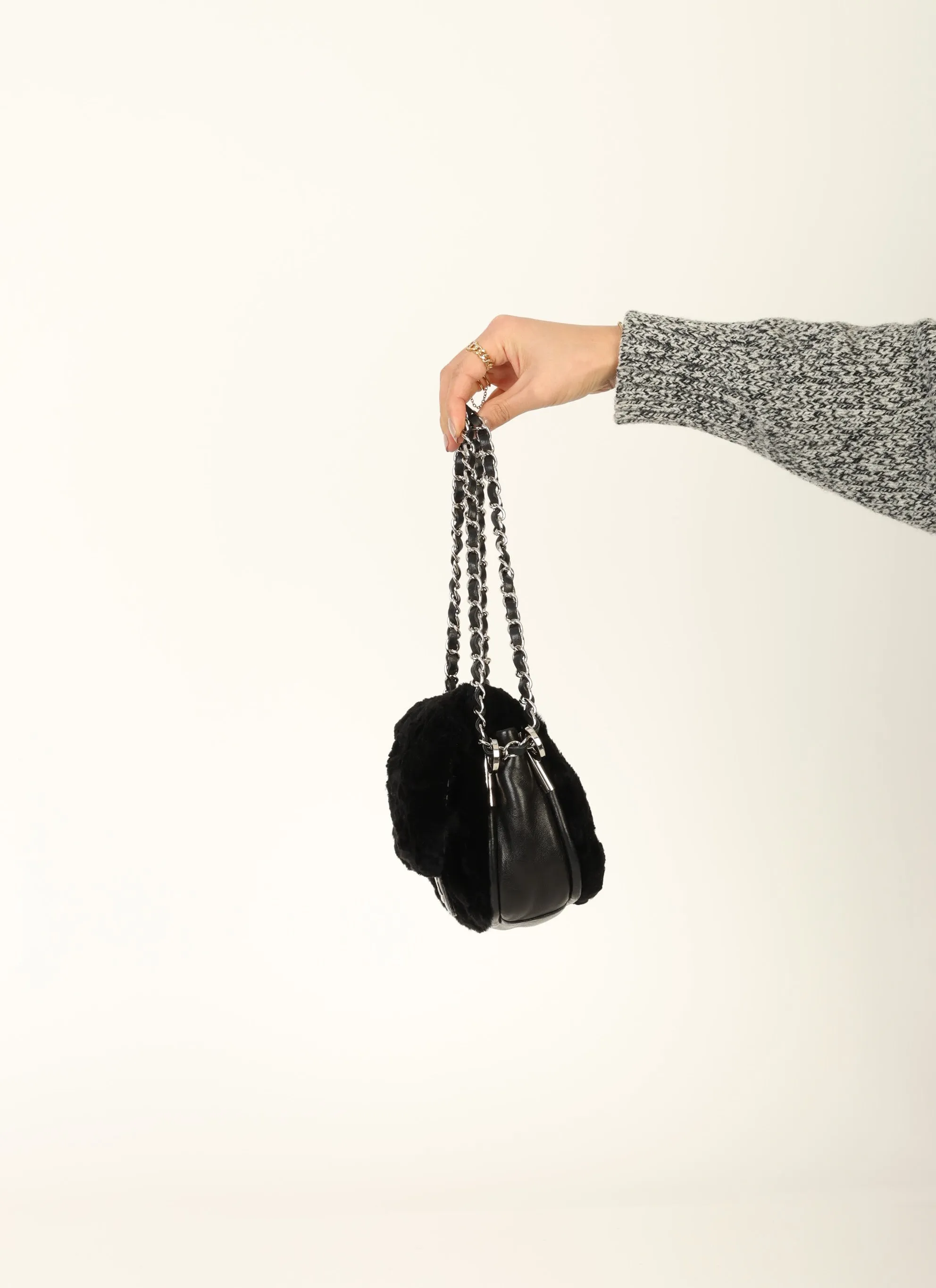 Chanel 2006 Fur Medium Flap