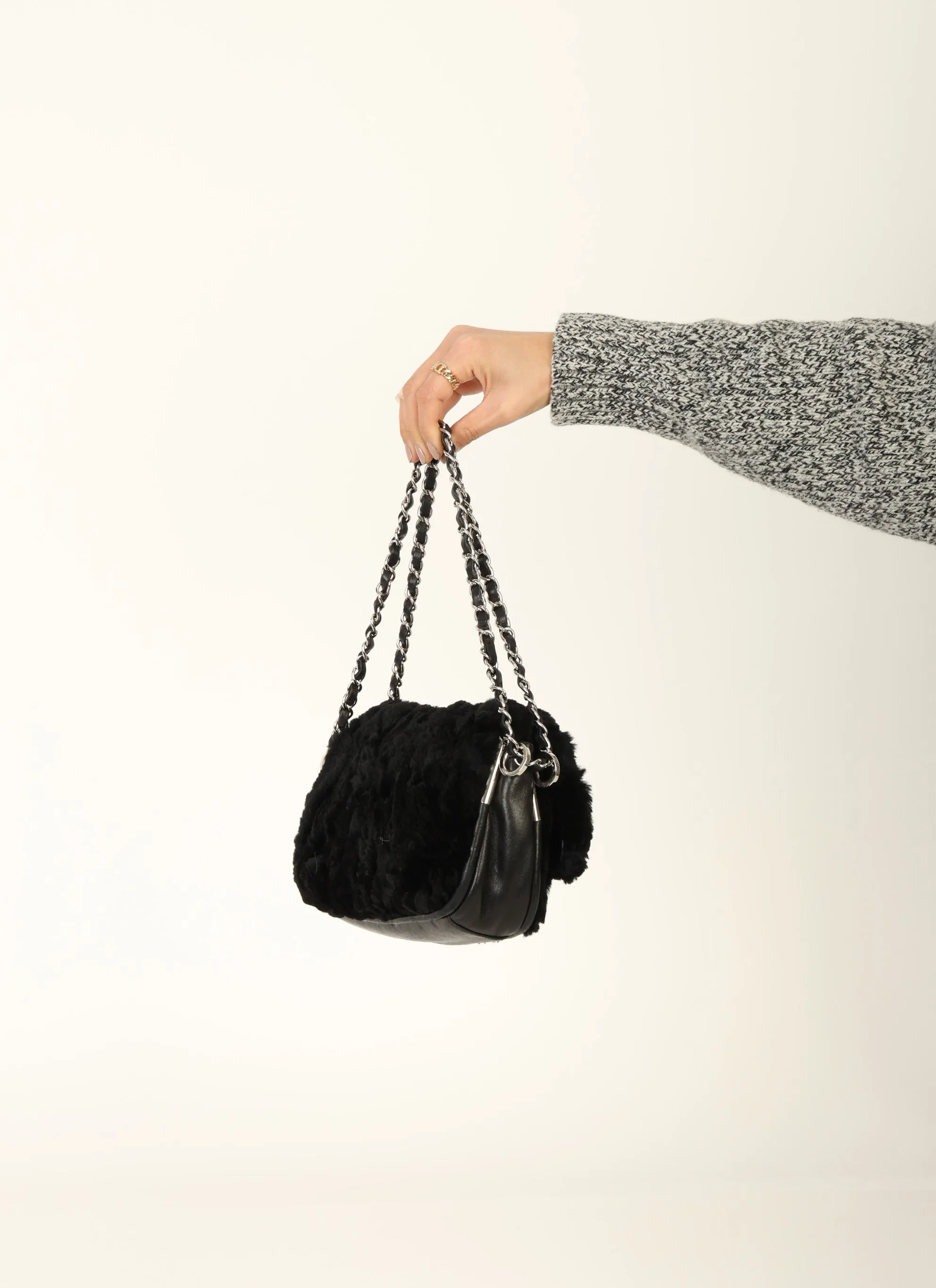 Chanel 2006 Fur Medium Flap