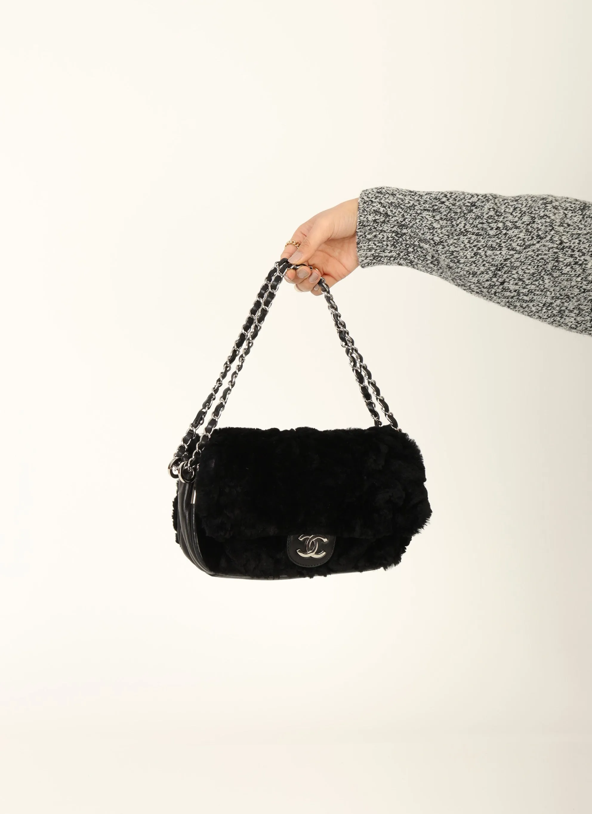 Chanel 2006 Fur Medium Flap