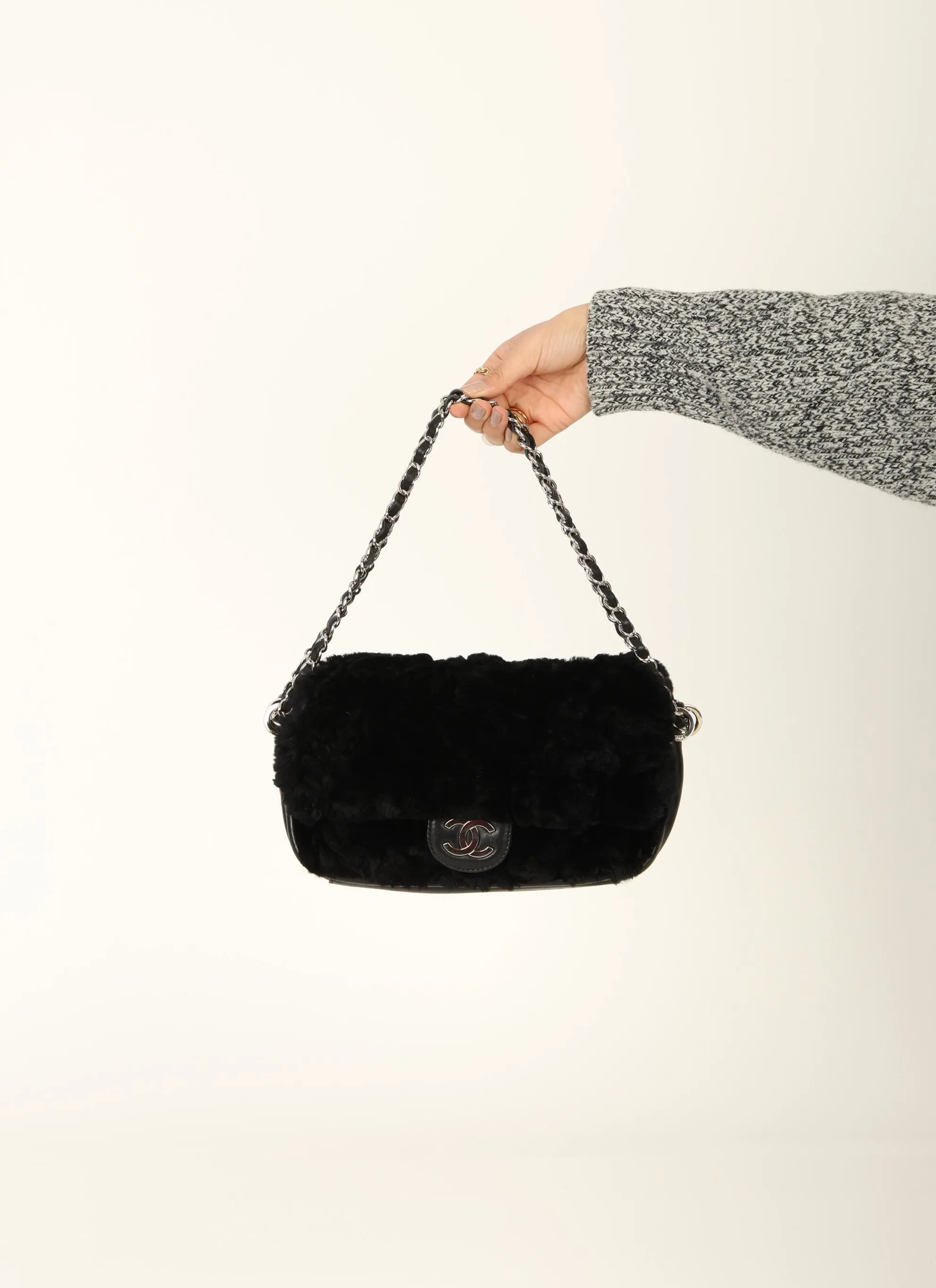 Chanel 2006 Fur Medium Flap