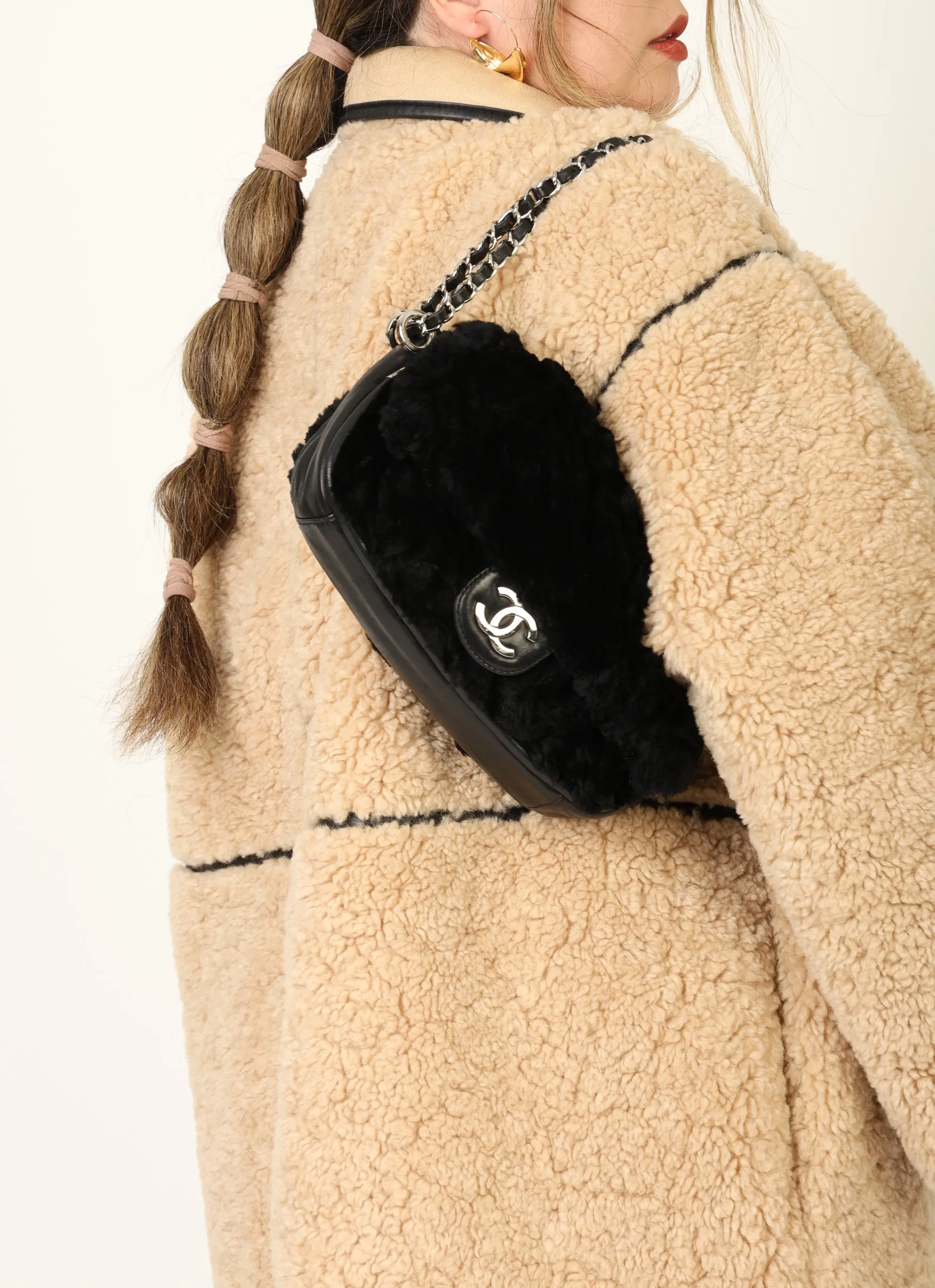 Chanel 2006 Fur Medium Flap