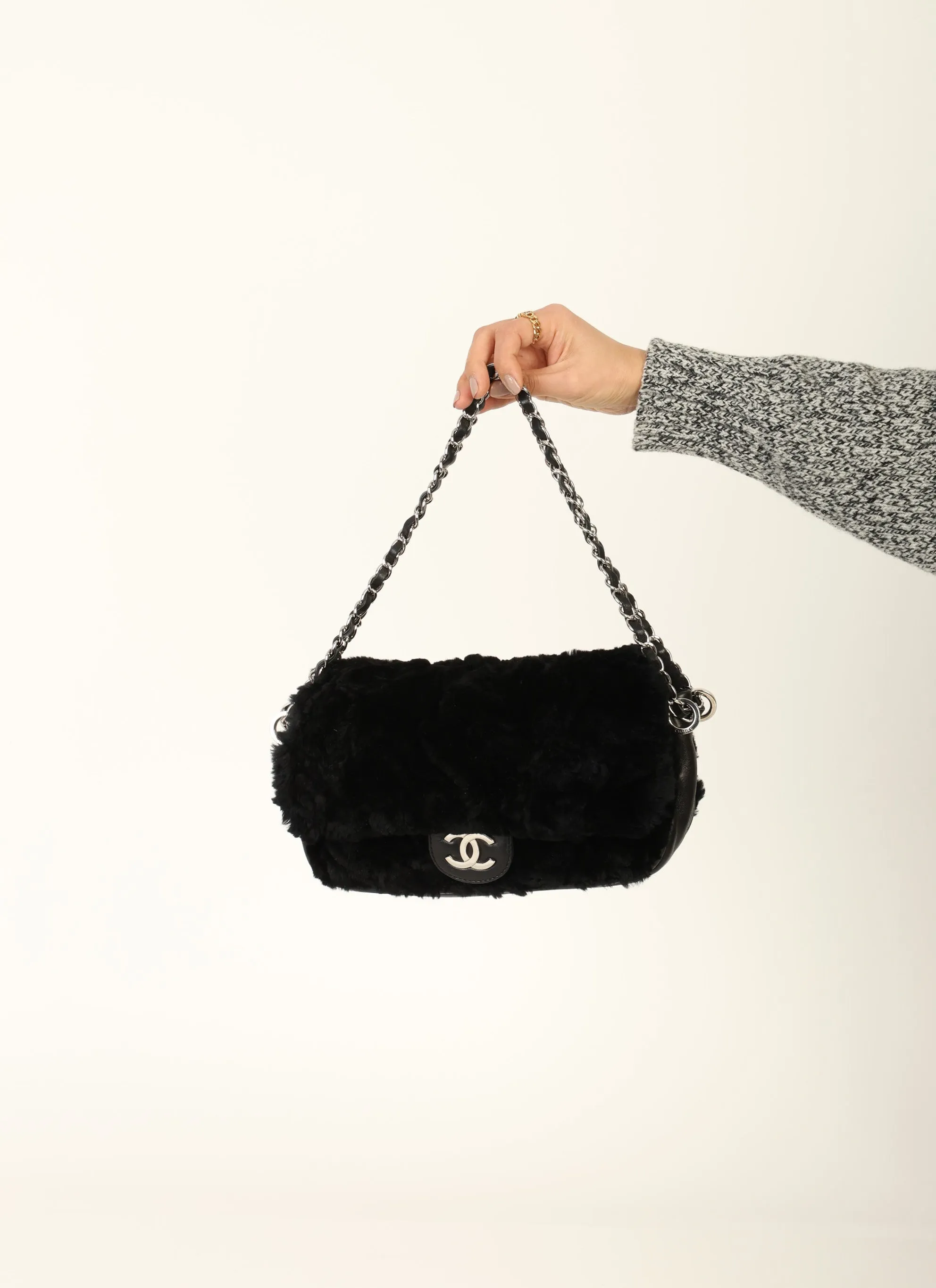 Chanel 2006 Fur Medium Flap
