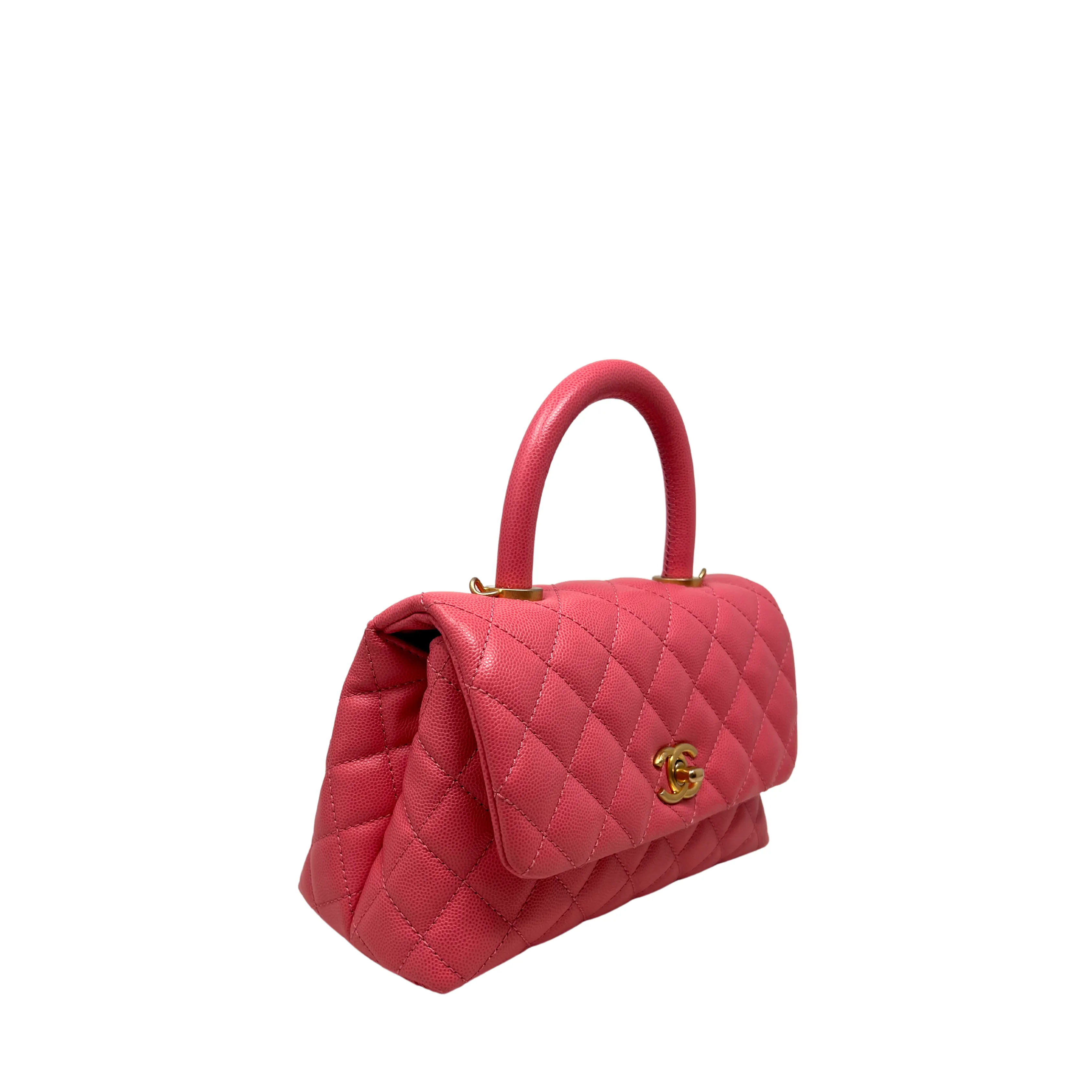 Chanel Small Pink Coco Top Handle