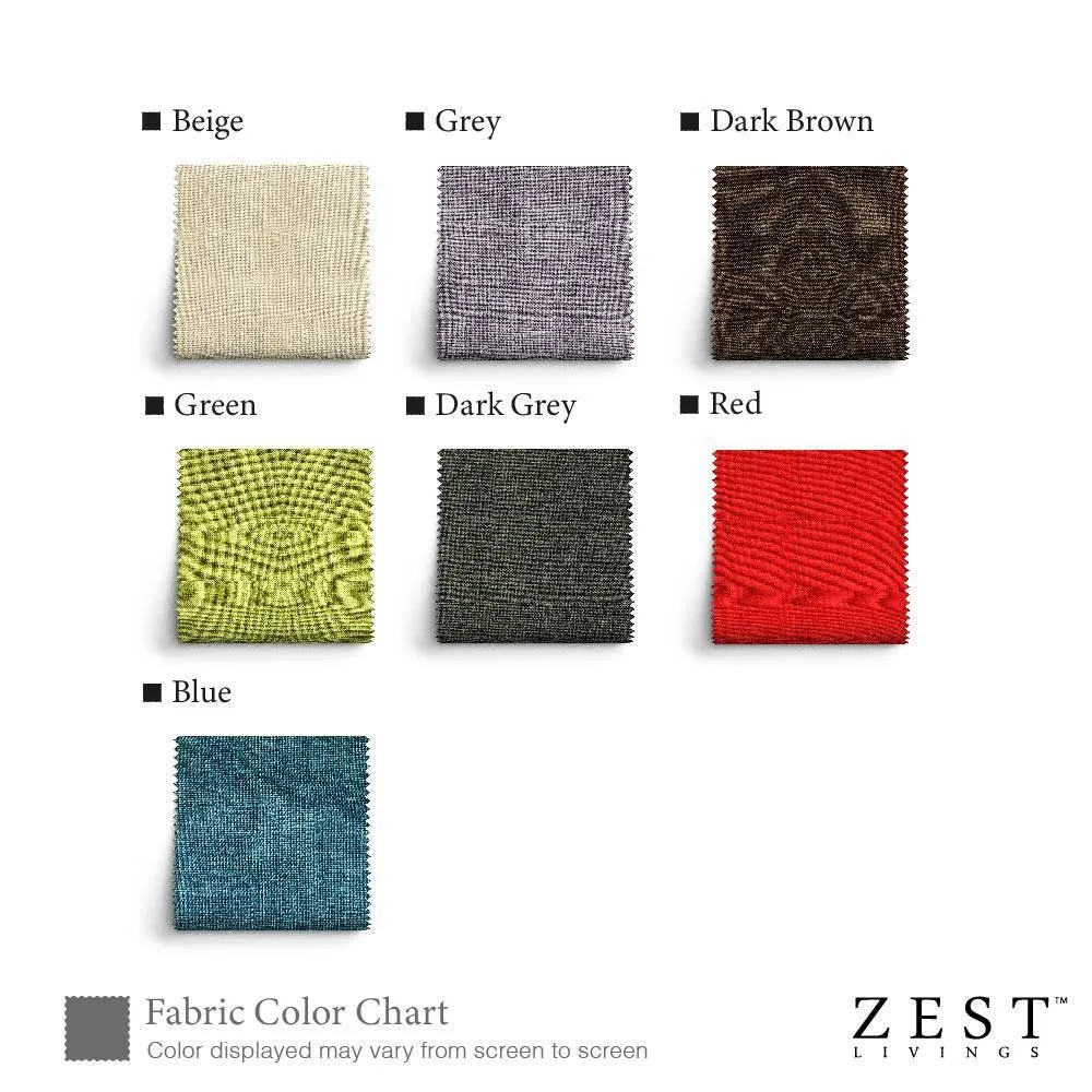 Claire Fabric Ottoman (Dual toned) by Zest Livings