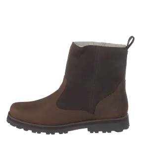 Courma Kid Warm Lined Boot Dark Brown