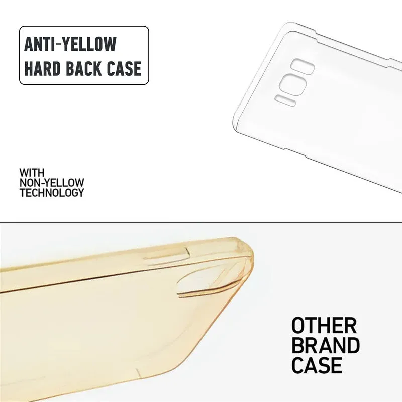 Crystal Clear Hard Back Anti-Yellowing Phone Case For Samsung S8 plus