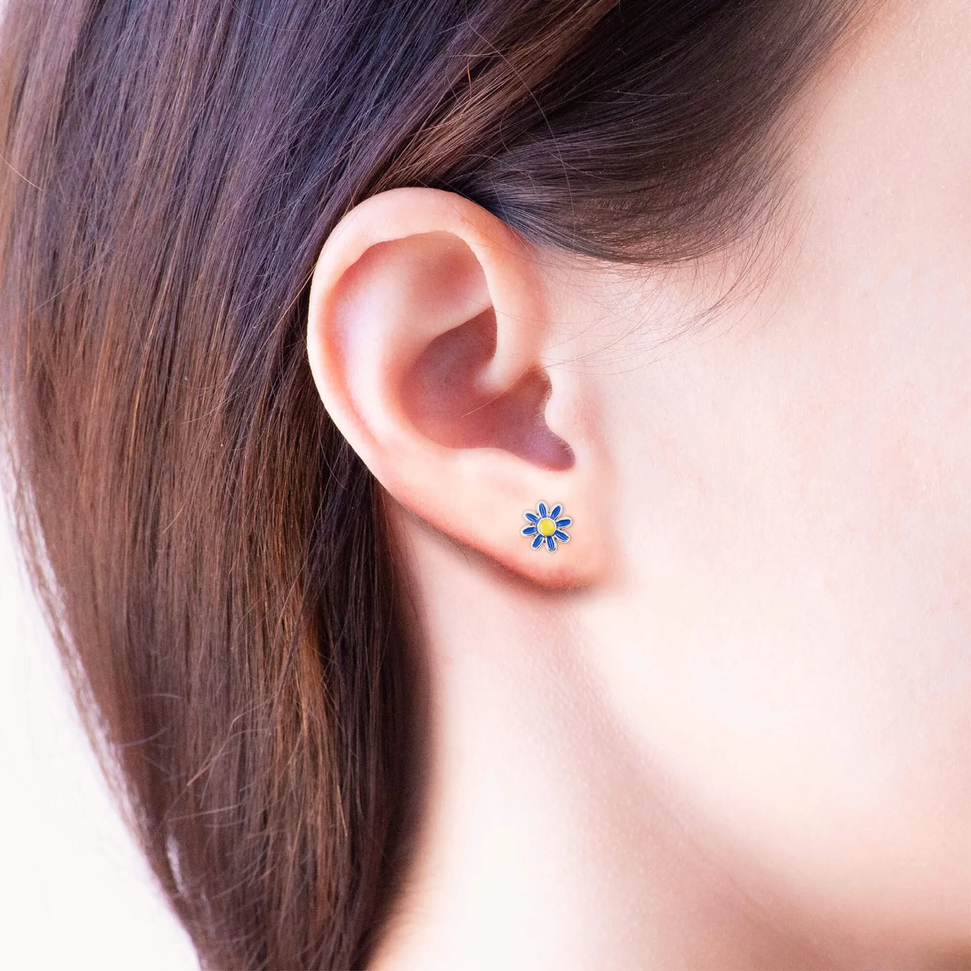 Earring Epoxy Daisy